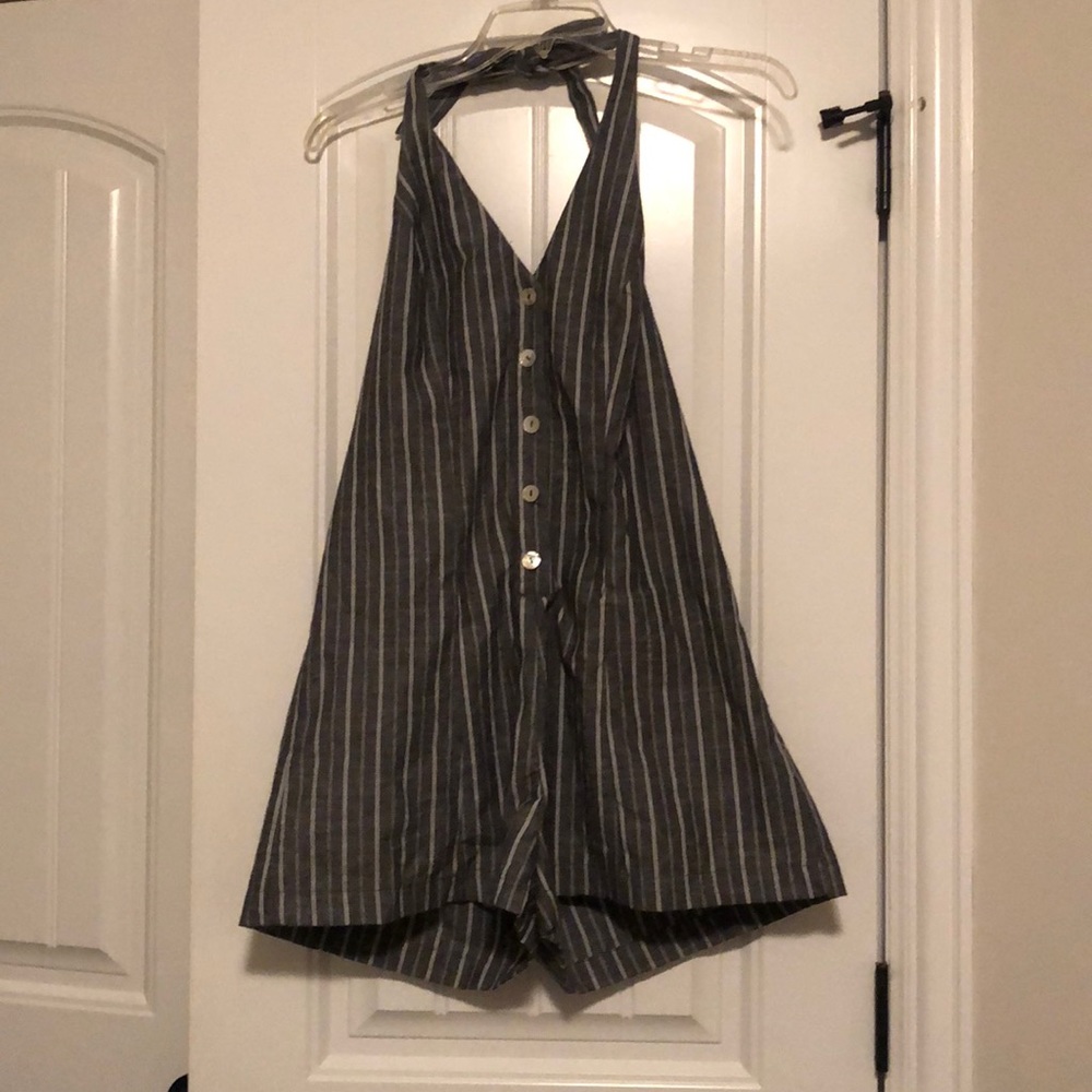 Striped romper